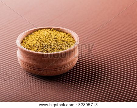 Hops-suneli In A Wooden Bowl
