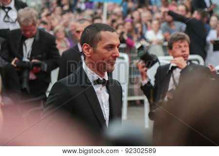 Tomer Sisley attends the'Mad Max : Fury Road' Premiere during the 68th annual Cannes Film Festival on May 14, 2015 in Cannes, France.