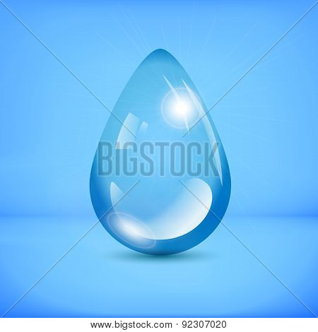 shiny water drop