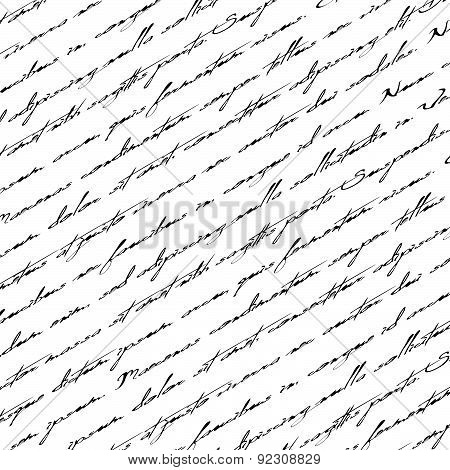 Seamless Abstract Text Pattern.