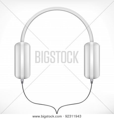 White headphones