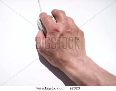 Hand auf der Maus