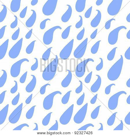 Rain. Drops. Vector seamless illustration