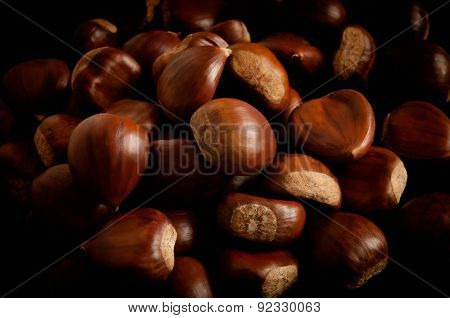 Group of chestnuts