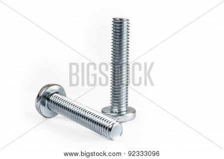 Two Silvery Screw-bolts