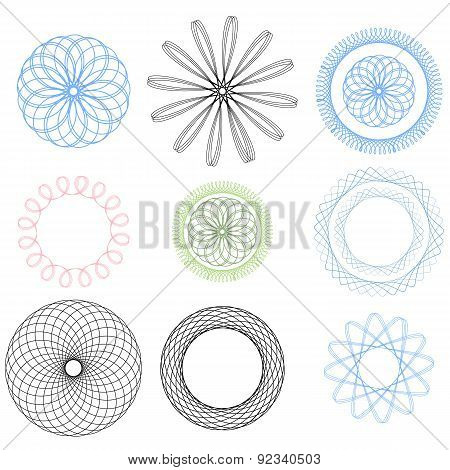 Spiral graphic elements