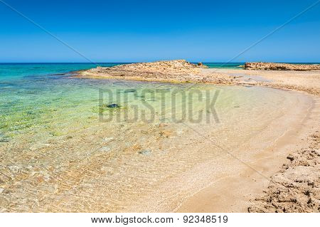 Beautiful Wild Beach With Clear Turquoise Water