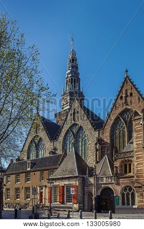 The 800 year old Oude Kerk (old church) is Amsterdam oldest building and oldest parish church