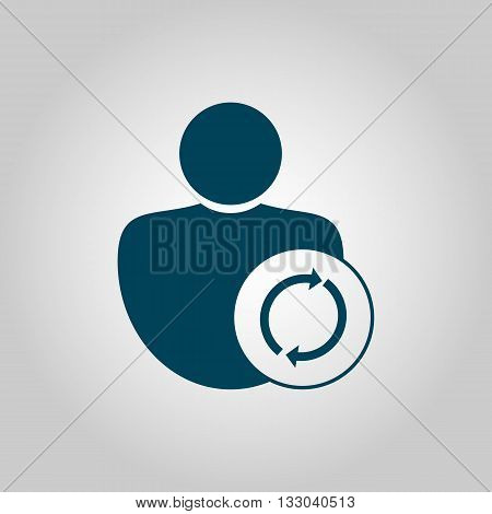 User Refresh Icon In Vector Format. Premium Quality User Refresh Symbol. Web Graphic User Refresh Si