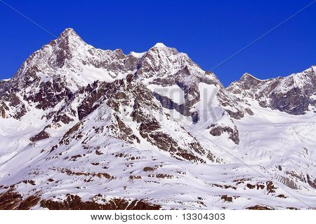 Die Schweizer Alpen am Matterhorn Gornergrat Schweiz