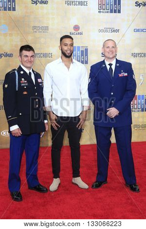 LOS ANGELES - JUN 4:  Alek Skarlatos, Anthony Sadler, Spencer Stone at the 10th Annual Guys Choice Awards at the Sony Pictures Studios on June 4, 2016 in Culver City, CA