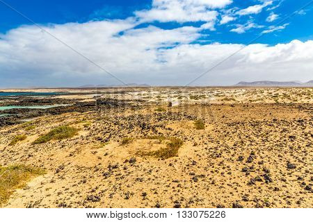 Rocky Coastline With Turquoise Lagoons - El Cotillo Fuerteventura Canary Islands Spain
