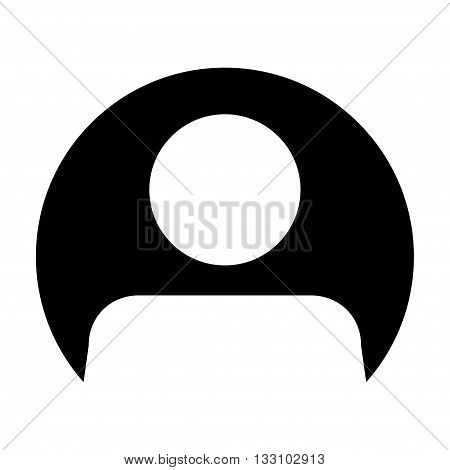 User Icon - Man, Profile, Businessman, Manager, Customer, Client Flat Color User Icon in glyph vector illustration
