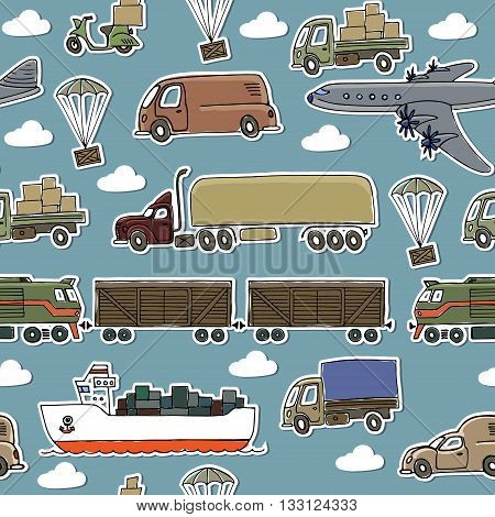 Sketches Of Cargo Delivery