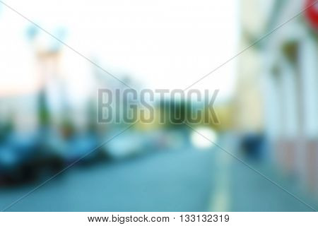 Theater square blurred, Ukraine, Chernovtsi