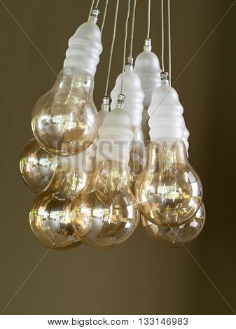 Beautiful retro luxury interior  lamp decor in the condo