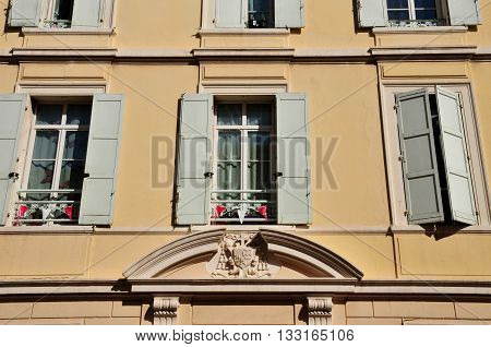 Frejus; France - april 16 2016 : old house in the city center