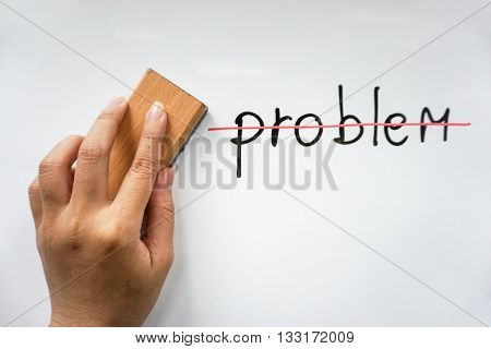 conceptual wording to overcome problem with whiteboard eraser