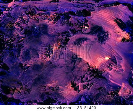 Abstract Watercolor Colorful Texture Art Background. Monotype effect of paint and paper. Paint texture background. Splatter Paint Splash background textures. Made by gouache and watercolor paint.