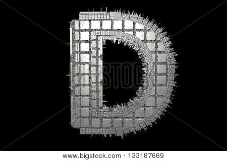 Stylish futuristic Sign in Motion. Nice 3D Render