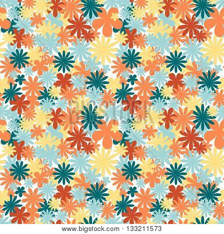 Ornate seamless pattern with the leaves, can be used for wallpaper, pattern fills, web page background, surface textures