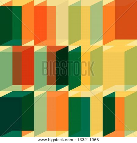Retro abstract geometric seamless pattern in retro style