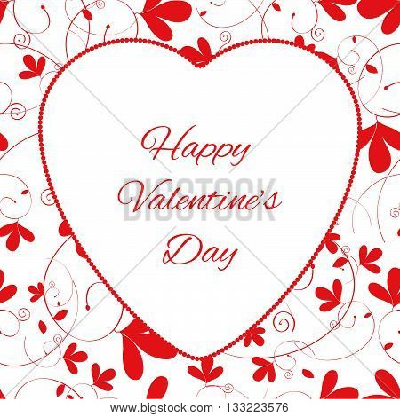 Hand sketched Happy Valentine's Day text as logotype, badge, icon, postcard, card, invitation, banner template. Romantic quote vector lettering typography.