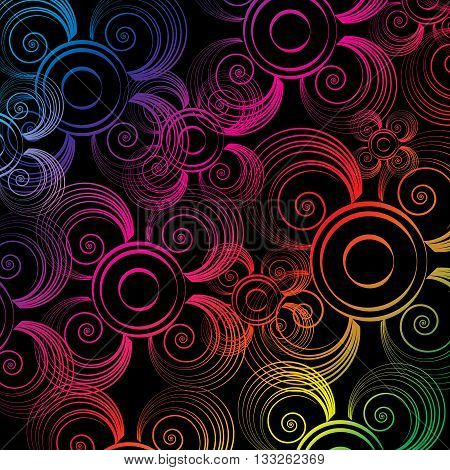 Vibrant elegant wallpaper with the spectrum colors.
