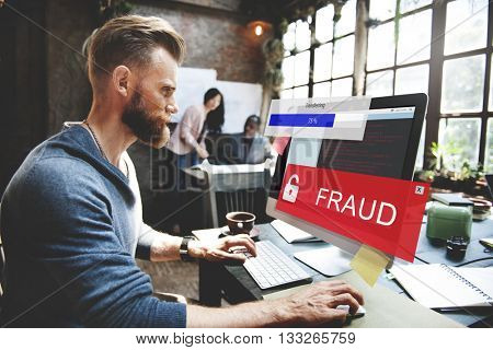 Fraud Hacking Spam Scam Phising Concept