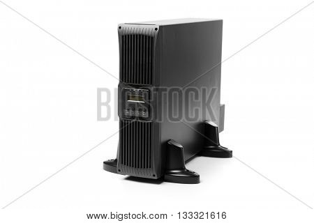 uninterruptible power supply (ups) controller, isolated on white
