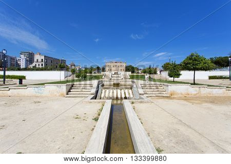 The Zisa Castle In Palermo, Sicily. Italy