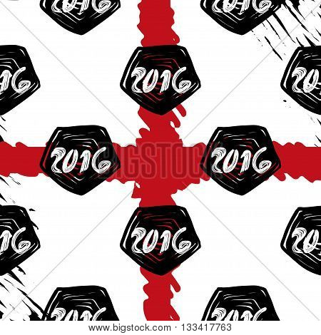 Pattern For Euro 2016 France Football Championship.