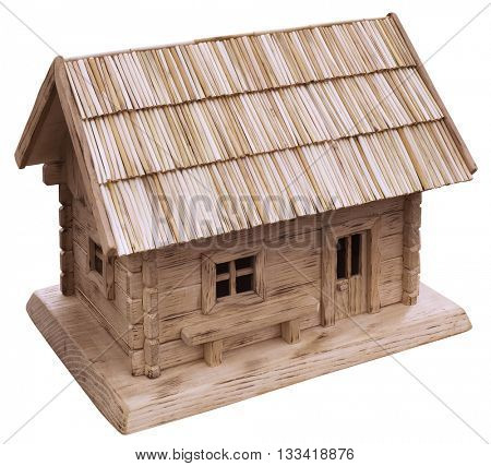 Old Wooden Cottage House Model