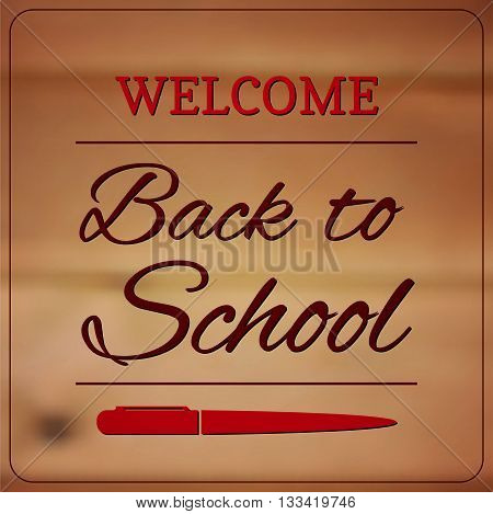 Back to School - retro typography design logos. Vector illustration.
