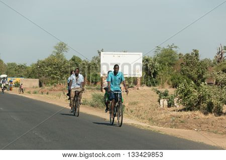 Cycling As Primary Means Of Transport In Malawi
