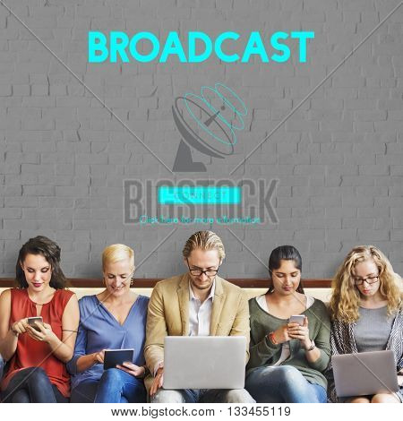 Boardcast Data Transmission GPS Navigation Concept