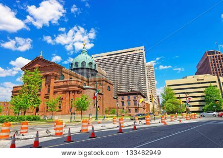 Cathedral Basilica Of Saints Peter And Paul In Philadelphia Pa