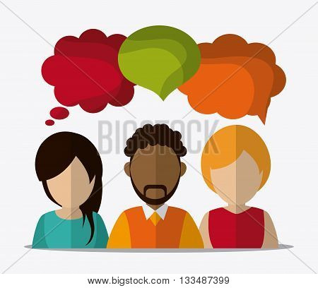 People concept with icon design, vector illustration 10 eps graphic.
