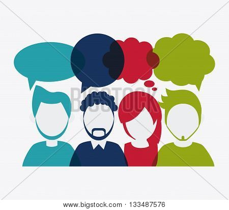 People concept with icon design, vector illustration 10 eps graphic.