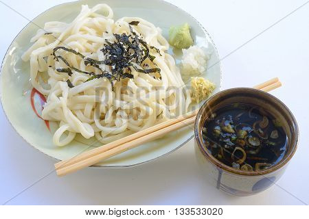 close up Japanese cuisine, zaru udon noodle