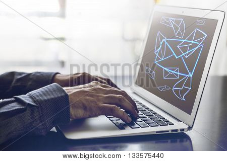 Envelope On Laptop
