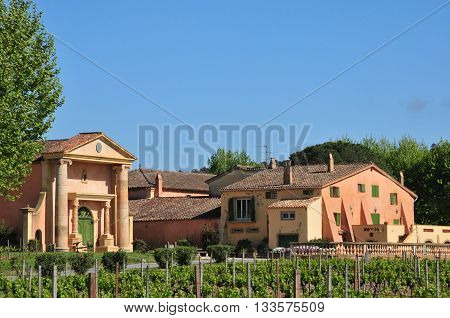 Gassin France - april 16 2016 : the Bertaud Belieu estate