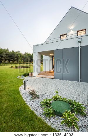 Modern Villa Among Green