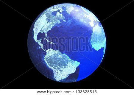 A Globe Showing Internet And Online Connections.