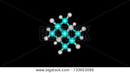 Adamantane is a colorless crystalline chemical compound with a camphor-like odor. 3d illustration
