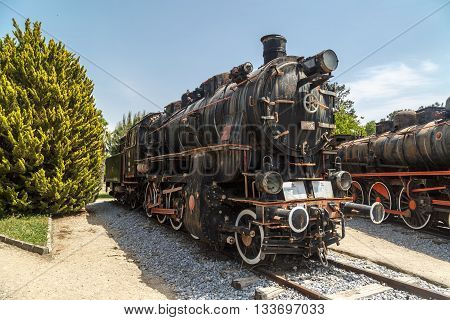 Rusty Train Locomotive