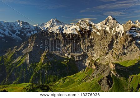 Blick vom Schilthorn-mountain