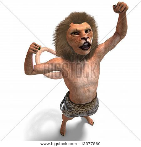 mandlige manticore fantasy væsen