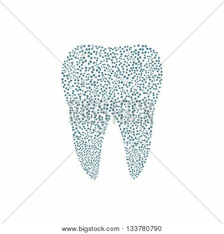 Tooth logo. Medical design. Dentist office icon. Vector illustration