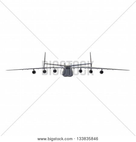 Isolated Aircraft 3D Rendering